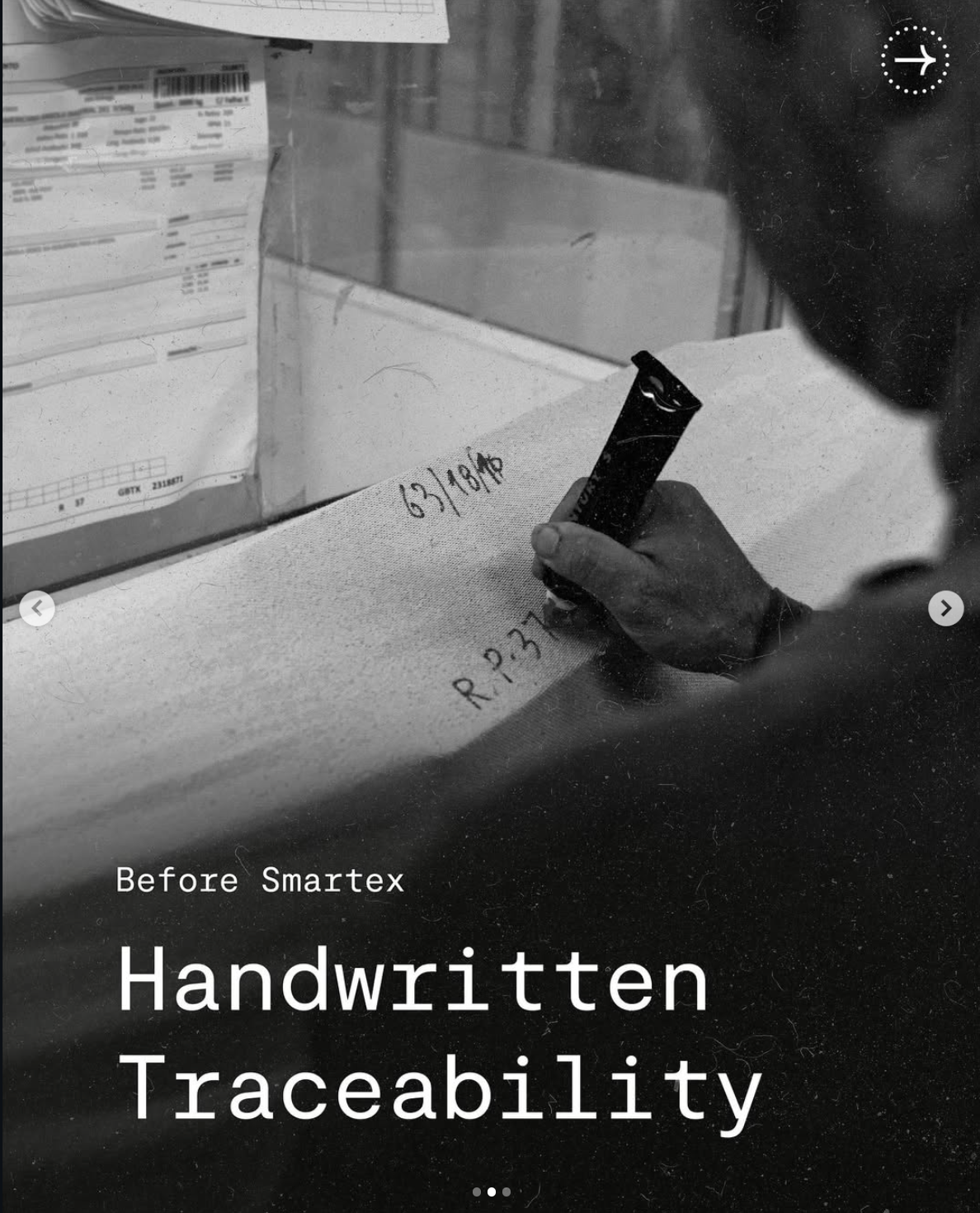 Labelling Rolls Before Smartex Loop